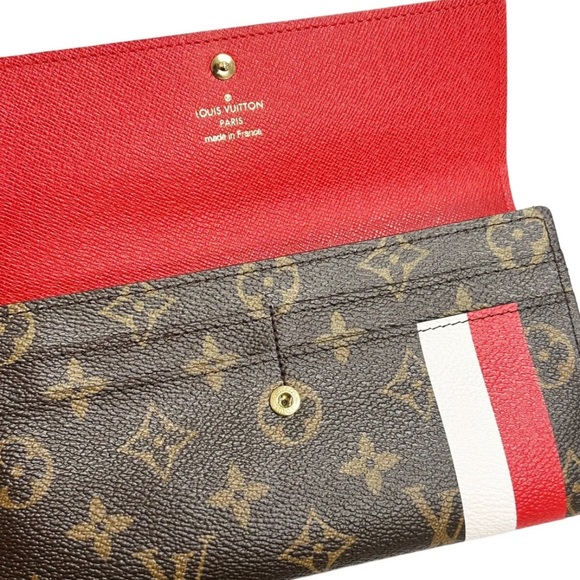 Louis Vuitton Bifold Long Wallet Brown Monogram M60034 Portefeuille Sarah - Picture 8 of 8